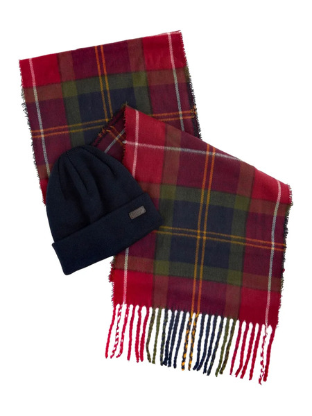  Barbour Tartan Scarf (set Of Two) - Red 
