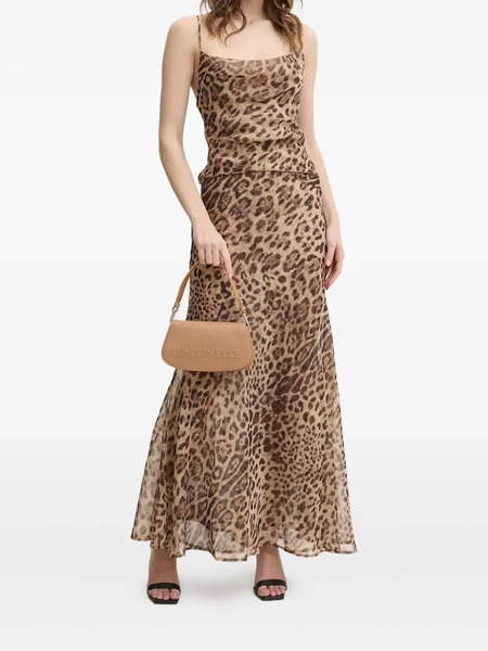  Bardot Monroe Leopard-print Maxi Skirt - Brown 