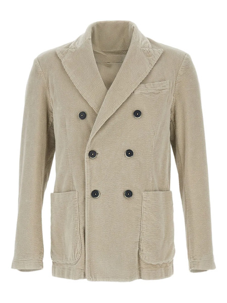 Barena Double-breasted Corduroy Blazer - Neutrals 