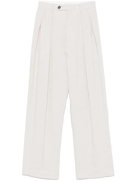  Barena Herringbone Trousers - Grey 
