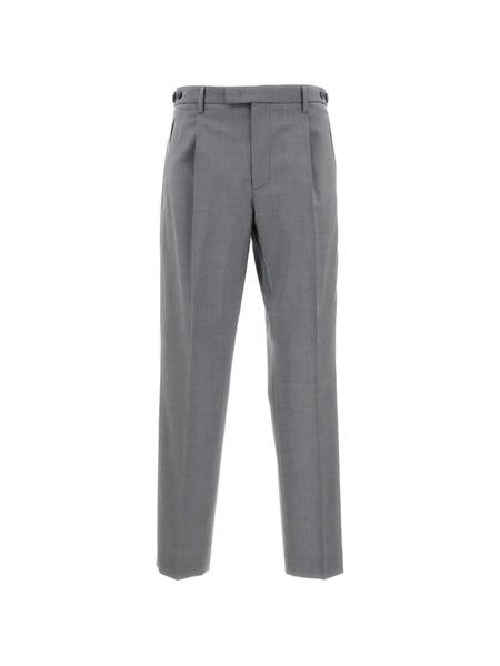  Barena Metallic Topstitching Trousers - Grey 