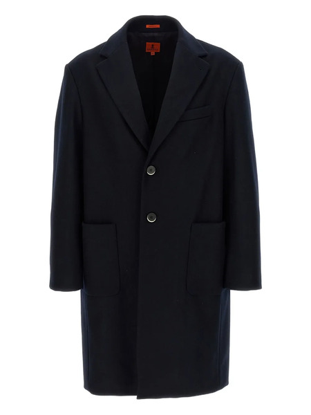  Barena Notched-lapel Wool-blend Coat - Blue 