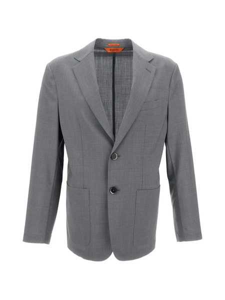  Barena Patch-pocket Single-breasted Blazer - Grey 