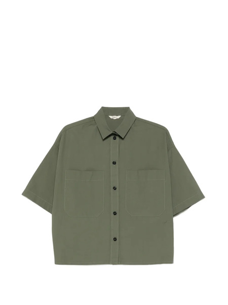  Barena Priscilla Vion Patch-pocket Shirt - Green 