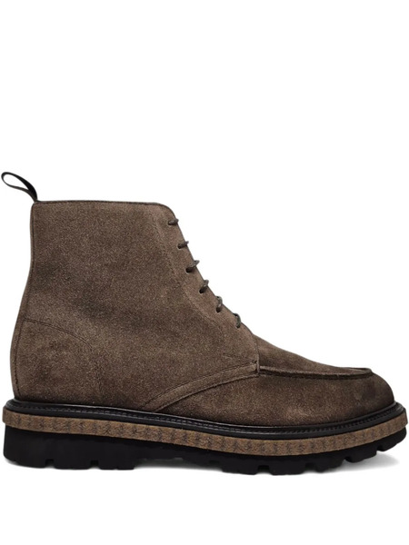 Barrett Lace-up Suede Boots - Brown 
