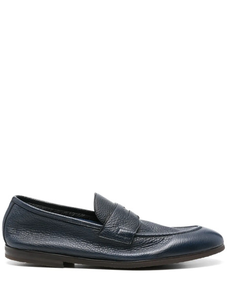  Barrett Pebbled-texture Loafers - Blue 