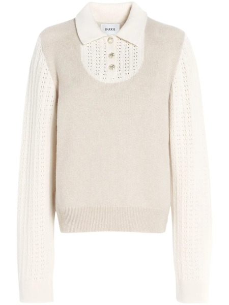  Barrie B-logo Sweater - Neutrals 