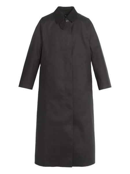  Barrie Button-fastening Single-breasted Coat - Black 