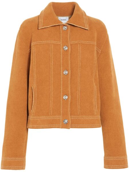  Barrie Button-up Jacket - Brown 