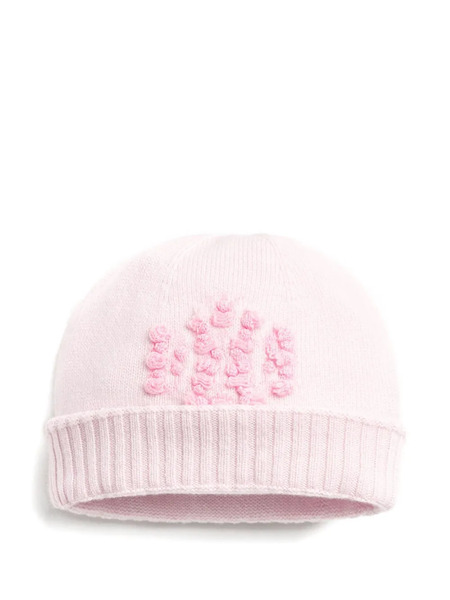  Barrie Cashmere Beanie Hat - Pink 