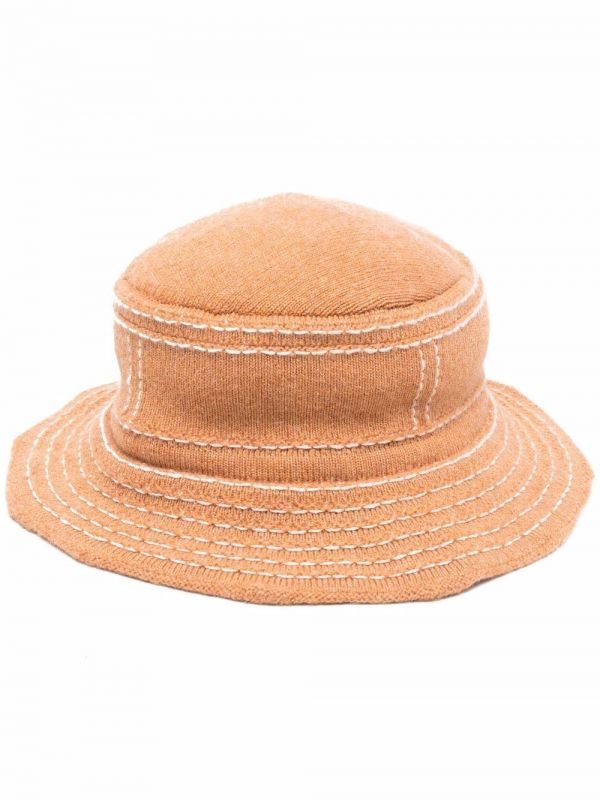  Barrie Distressed Bucket Hat - Brown 