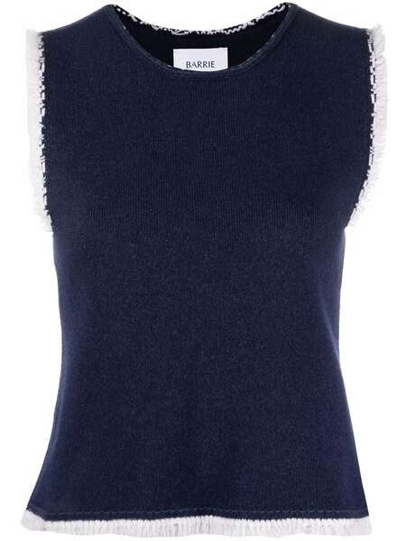  Barrie Fringe-trim Top - Blue 