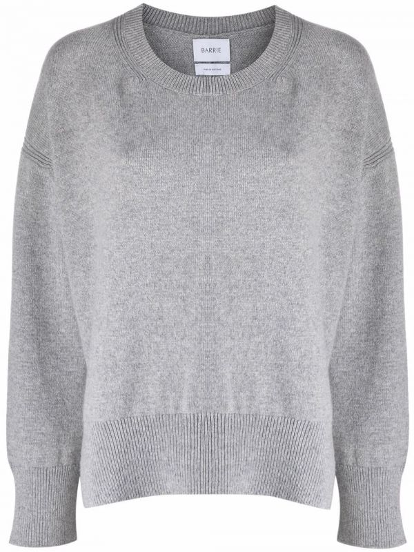  Barrie Iconic Cashmere Pullover - Grey 