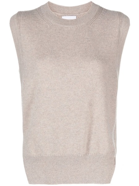 Barrie Iconic Sleeveless Cashmere Jumper - Neutrals 