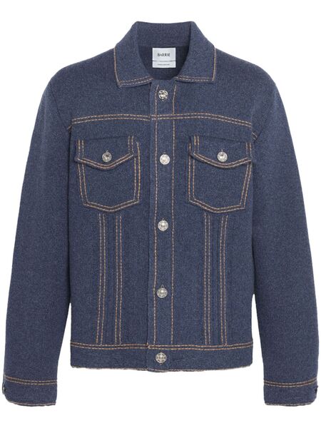  Barrie Knitted Denim Jacket - Blue 
