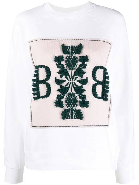  Barrie Logo-patch Sweatshirt - White 