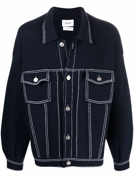  Barrie Oversized Denim Jacket - Blue 