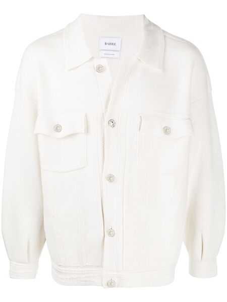  Barrie Oversized Denim Jacket - White 
