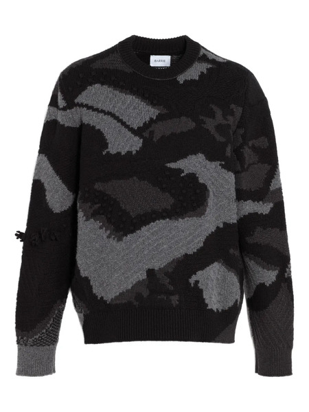  Barrie Patterned-intarsia Sweater - Black 