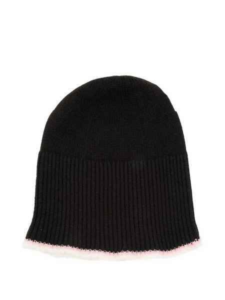  Barrie Ribbed-trim Beanie Hat - Brown 