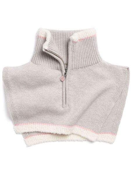  Barrie Shearling Zip-up Collar-scarf - Neutrals 