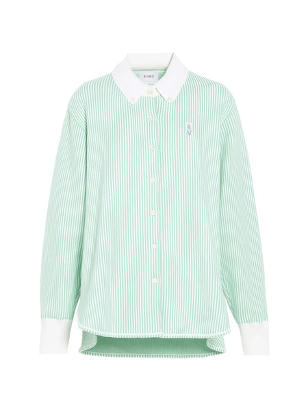  Barrie Striped Button-down Shirt - Green 