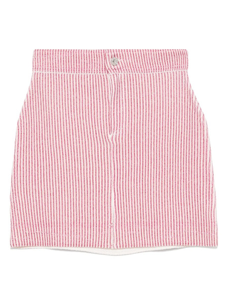 Barrie Striped Mini Skirt - Red 