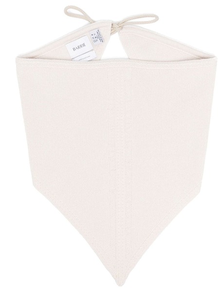  Barrie Triangular Denim Scarf - Neutrals 