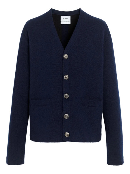  Barrie V-neck Button Cardigan - Blue 