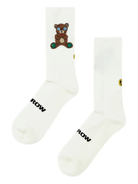  Barrow Bear-detail Socks - White 