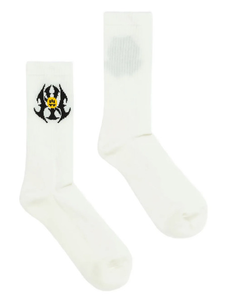  Barrow Flame-embellishment Socks - White 