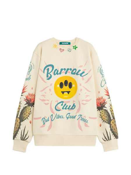  Barrow Floral-print Crew-neck Sweatshirt - Neutrals 