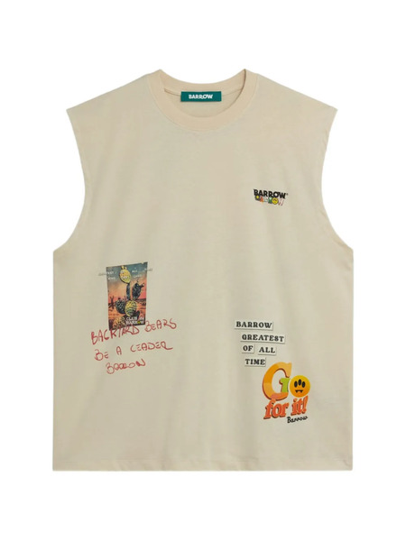  Barrow Graphic Crew-neck Tank Top - Neutrals 
