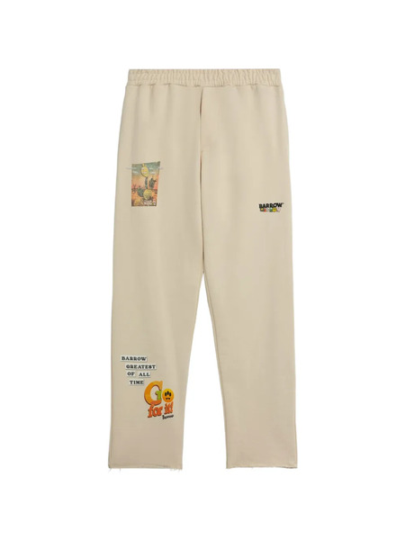  Barrow Graphic Track Pants - Neutrals 