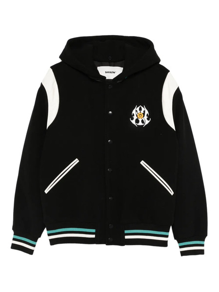  Barrow Hooded Varsity Jacket - Black 