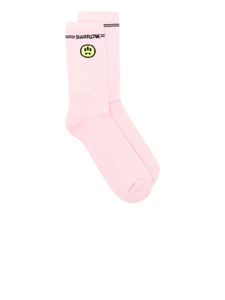  Barrow Logo-detail Socks - Pink 
