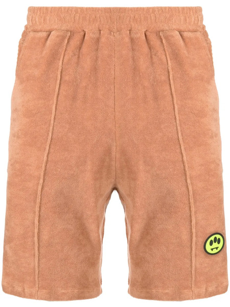  Barrow Logo-patch Terry Shorts - Brown 