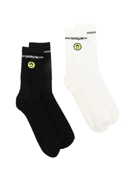  Barrow Logo-print Socks (set Of Two) - Black 
