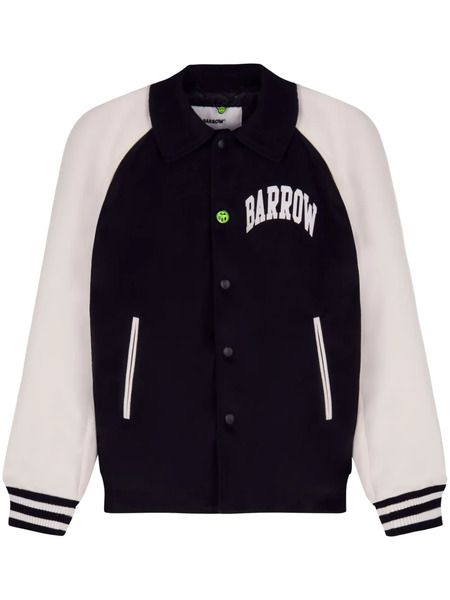  Barrow Logo-print Varsity Jacket - Black 