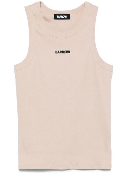 Barrow Logo-tape Tank Top - Neutrals 