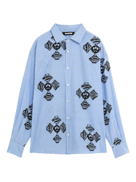  Barrow Striped Graphic Shirt - Blue 