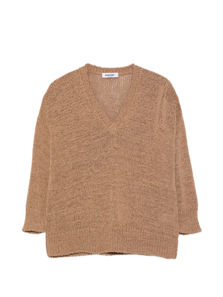  Base V-neck Sweater - Brown 