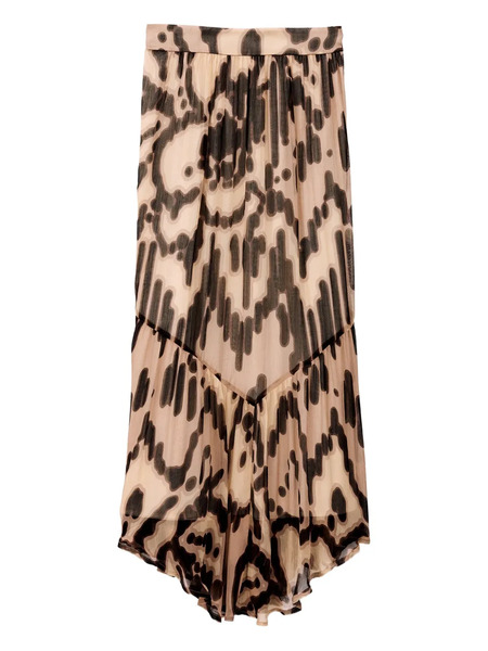  Ba&sh Aley Printed Maxi Skirt - Pink 