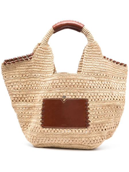  Ba&sh Ara Raffia Tote Bag - Neutrals 