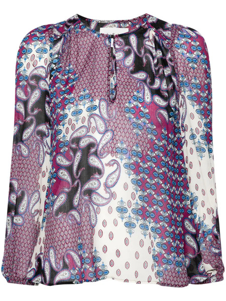  Ba&sh Blair Georgette Blouse - Purple 