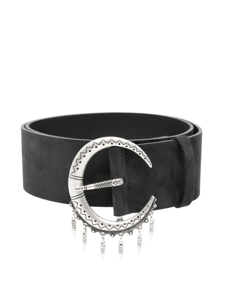  Ba&sh Bruna Crescent-moon-detail Belt - Black 