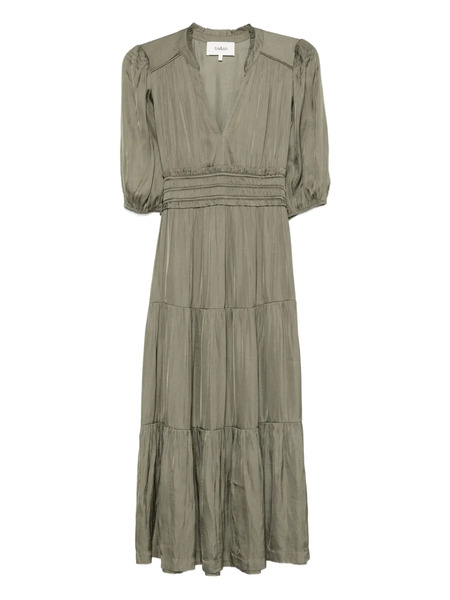  Ba&sh Cleli Puff-sleeve Tiered Dress - Green 