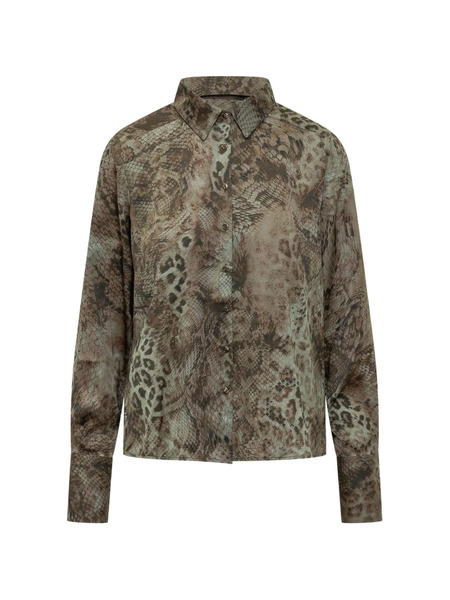  Ba&sh Cornelia Printed Shirt - Green 
