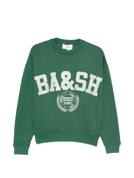  Ba&sh Fenja Logo Graphic Sweater - Green 