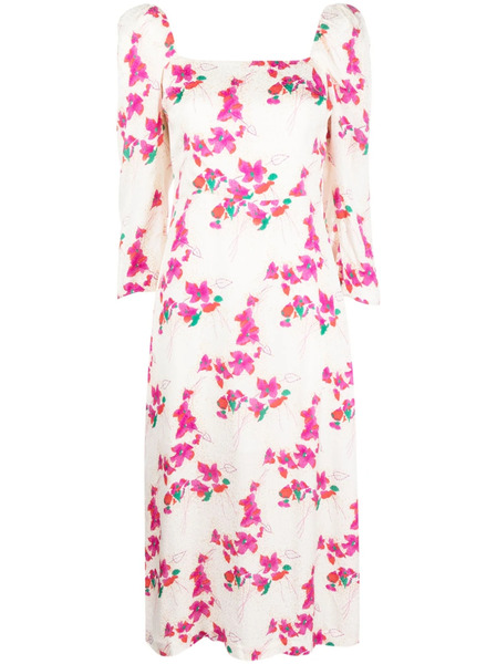  Ba&sh Floral-print Dress - White 
